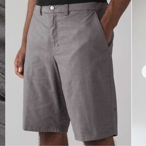 Lululemon The Works Short *QuickOxford 11" Men’s Size 33 Navy/Grey Golf Chino